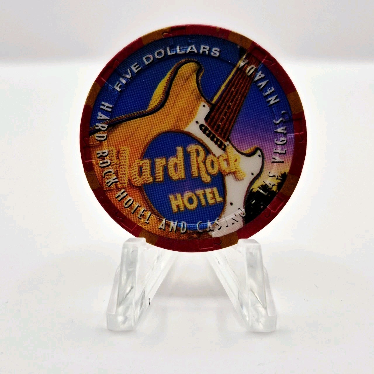 Hard Rock Hotel Casino Las Vegas Nevada 1998 $5 Casino Chip V2674