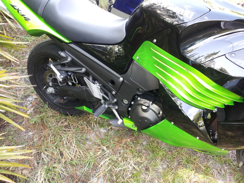 2010 KAWASAKI ZX-14 ZX 14 MATTE BLACK Exhaust Moto Gp Stubby FATTY SHORTY