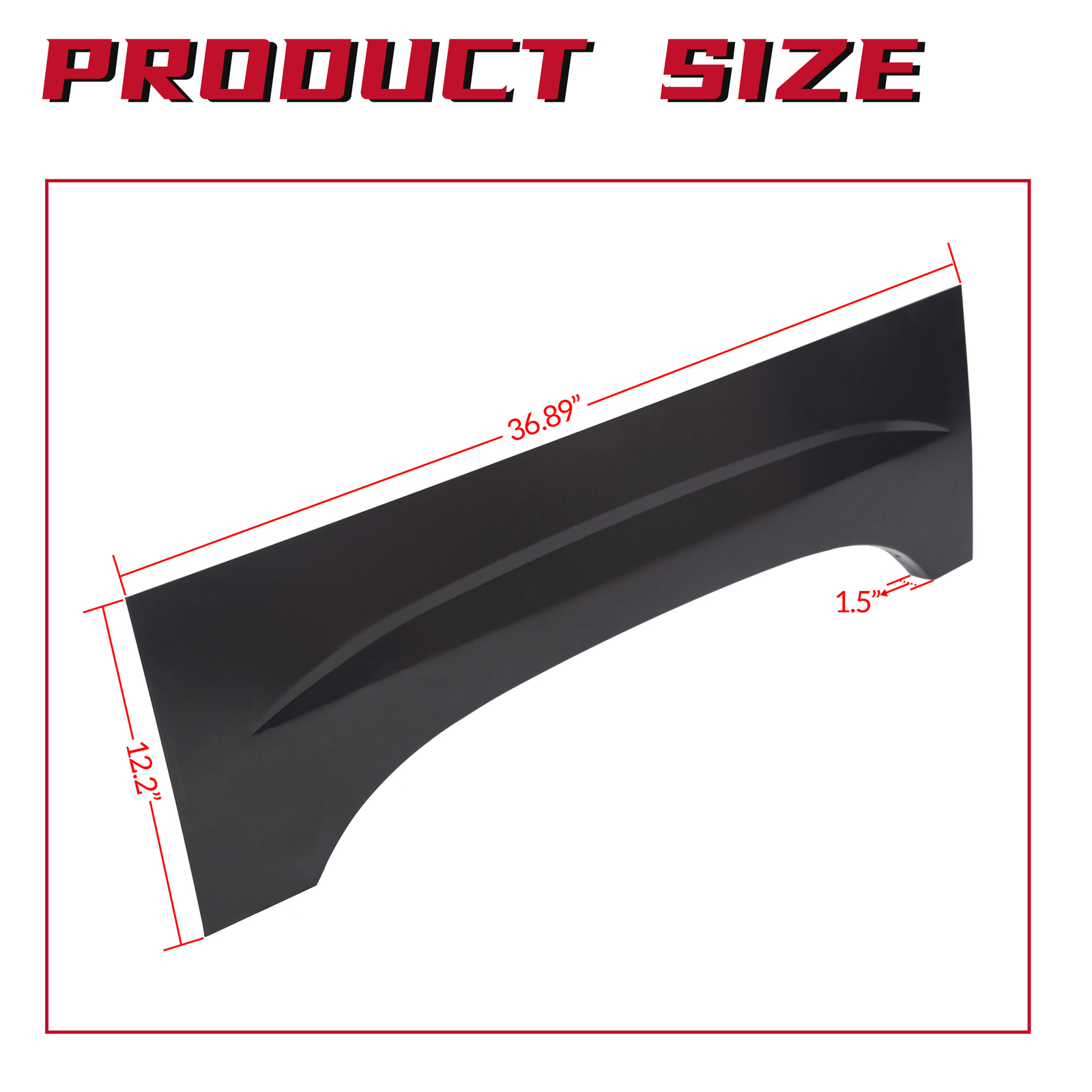 Wheel Arch Repair Panel Upper Rear Pair for 1999-2007 Chevy Silverado GMC Sierra