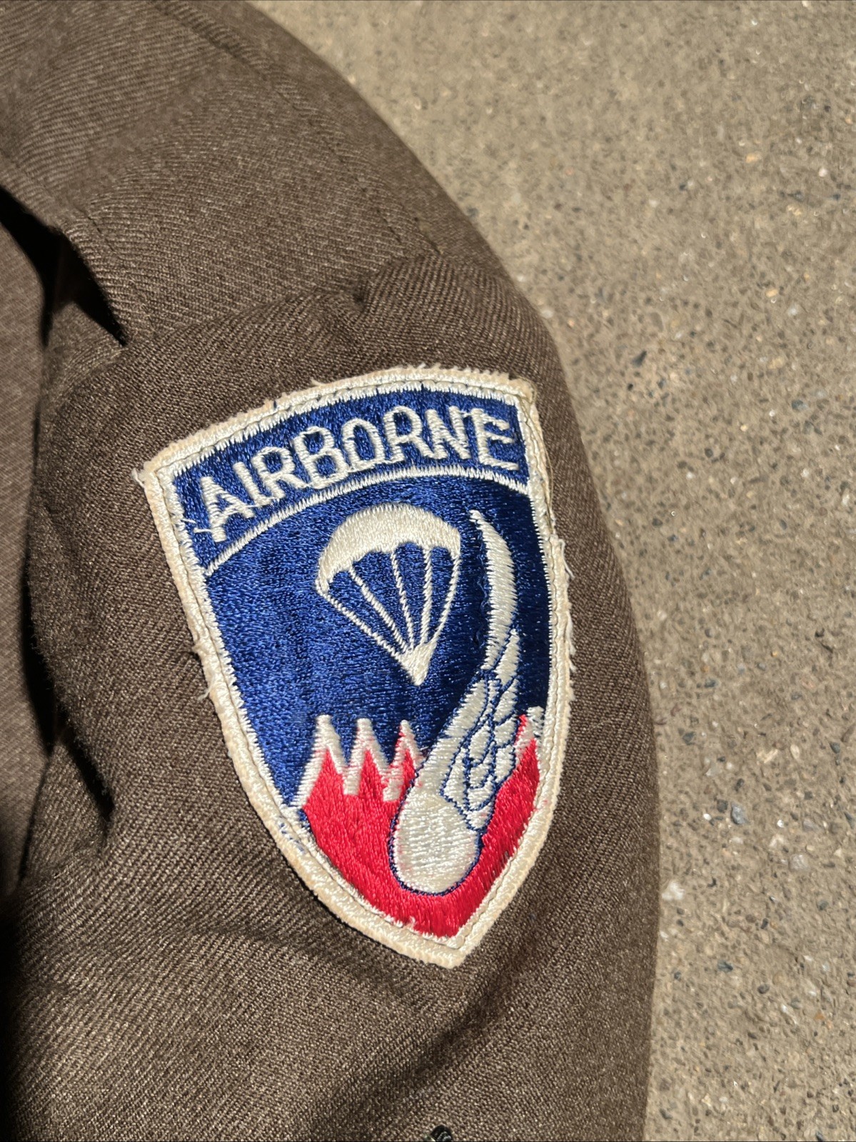 Korean War US Army 187th Airborne Ike Jacket Theater Made Patch / Oval (FF492