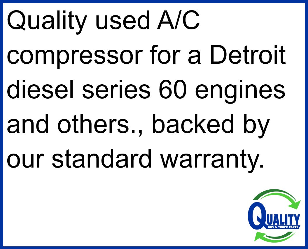 4417 A/C Compressor For Detroit Diesel Series 60, 03-0609, ABPN83304123