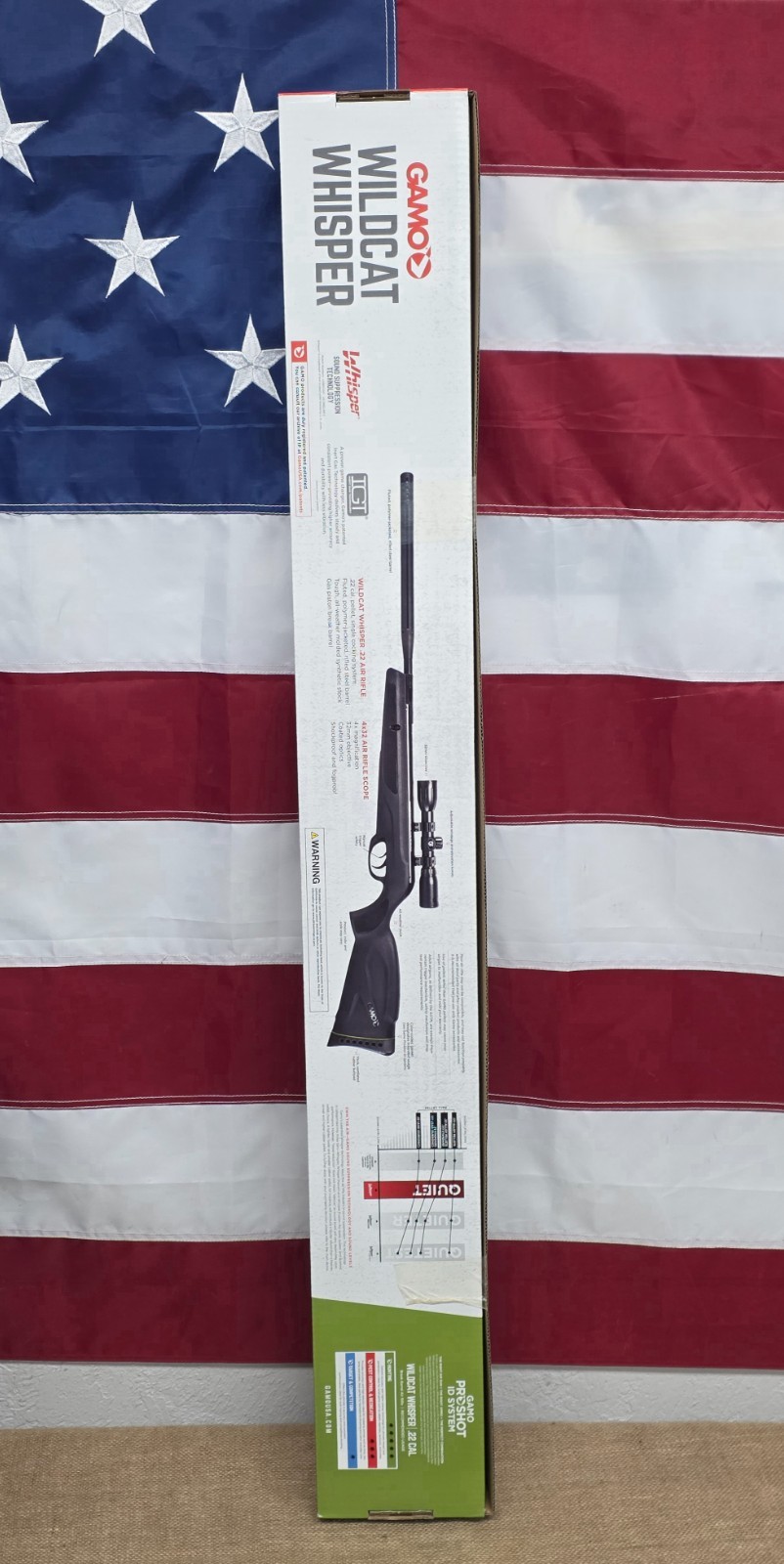 Gamo Wildcat Whisper .22 Break Barrel Pellet Rifle w/ 4x32 Scope - 611006785554