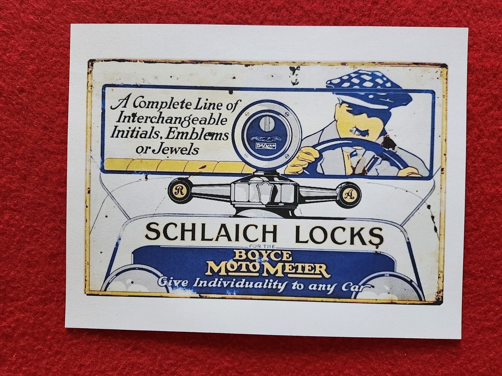 Auto Moto Meter Hood Ornament  Boyce Moto Meter Auto Advertising