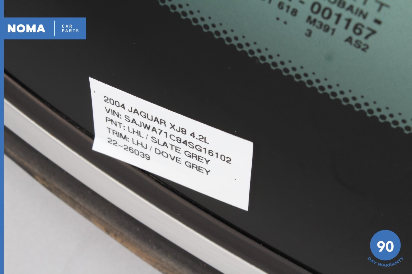 04-05 Jaguar XJ8 XJR X350 Rear Windshield Wind Shield Heated Window Glass OEM