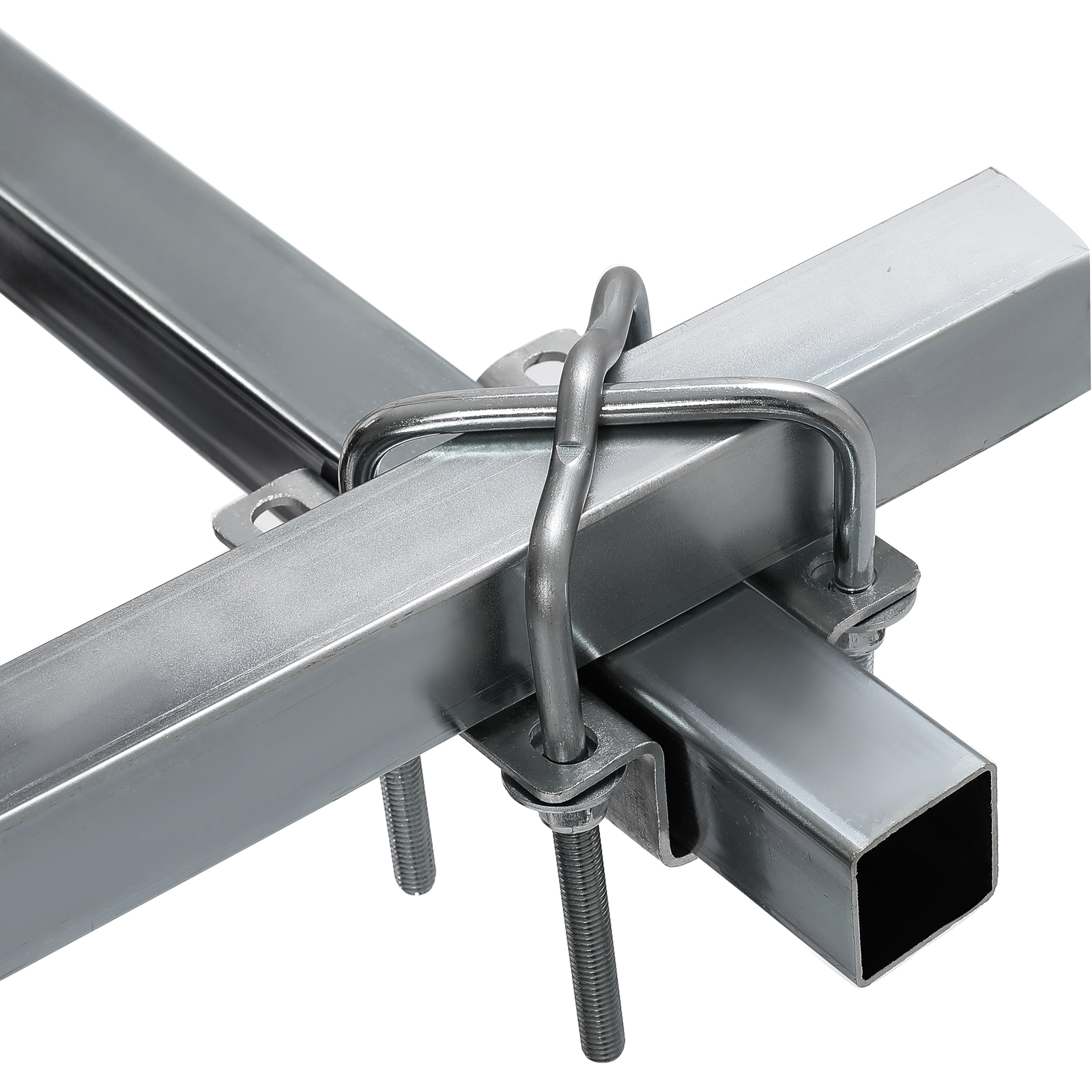 Pair 60" Boat Trailer Zinc-Plated Guide On Post Kit With PVC Poles Covers