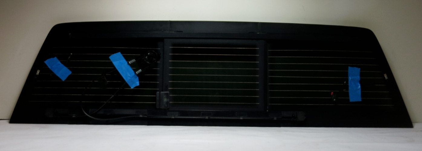 Fit 2014-2018 GMC Sierra 1500 Rear Glass Power Slider Heated w/ Regulator+2Glues