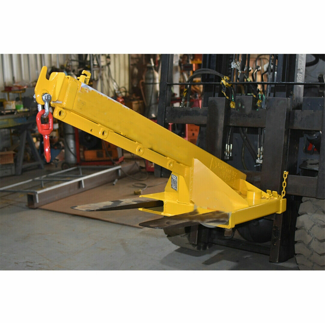 New Forklift Mobile Crane Forklift Crane Attachment 2T Lifting Hoist Jib Boom