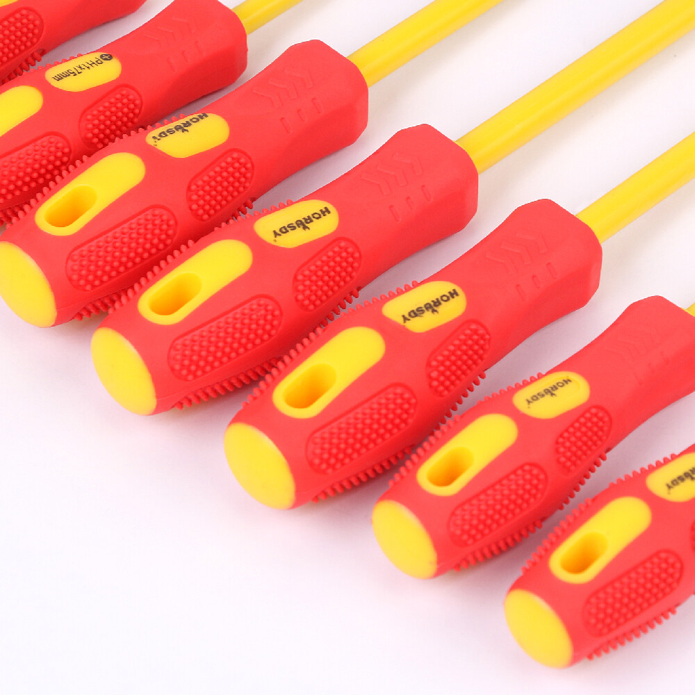 8pc Electrician's Insulated Magnetic Electrical Hand Screwdriver Tool Set & Case