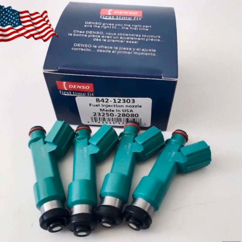4X Genuine DENSO OEM Fuel Injector 23250-28080 For 04-07 Toyota Rav4 2.4l 2AZ-FE