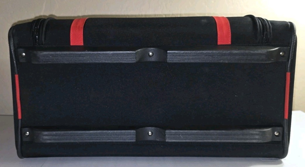 Nice Bernina Large Sewing Machine Luggage Carrying Bag Black & Red Case