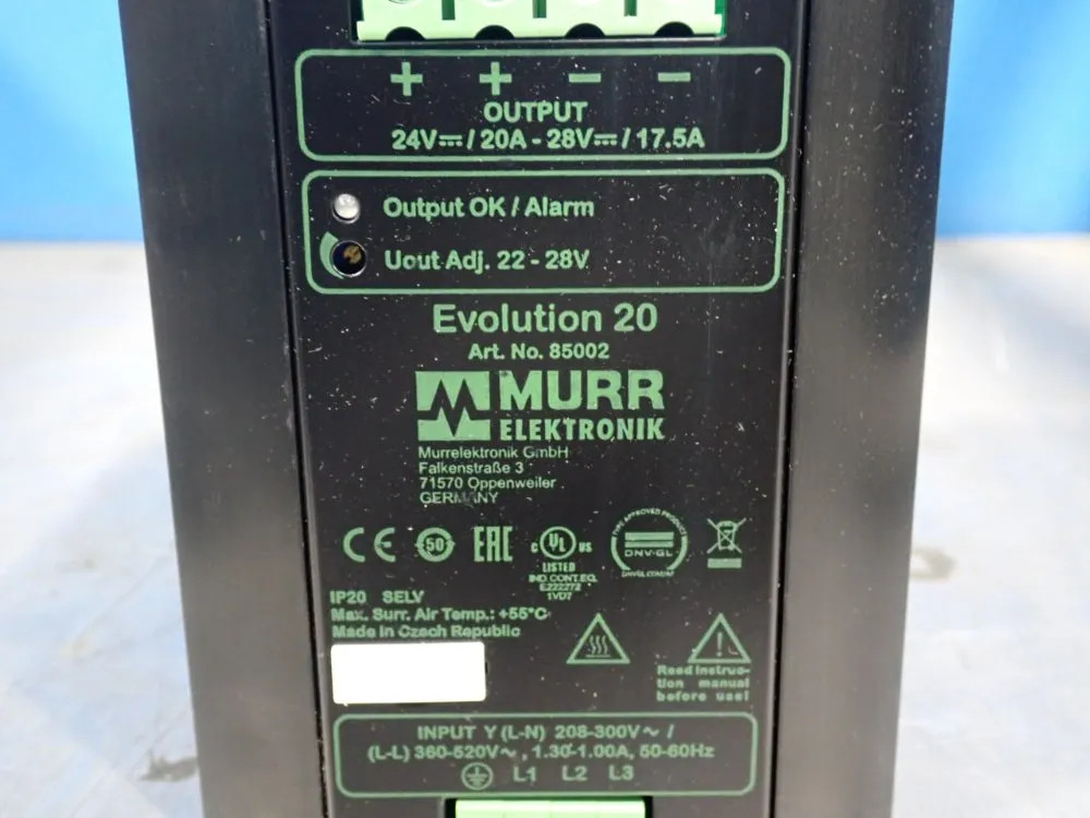 MURR ELEKTRONIK DC POWER SUPPLY 85002