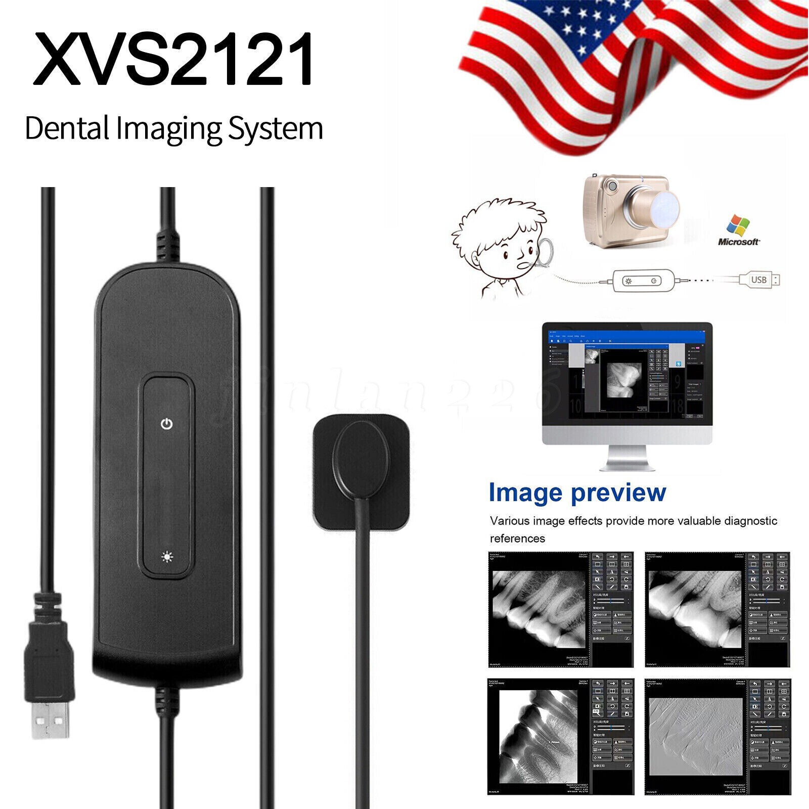 Rayos X RVG Size 1 Digital Dental Intraoral ray Sensor