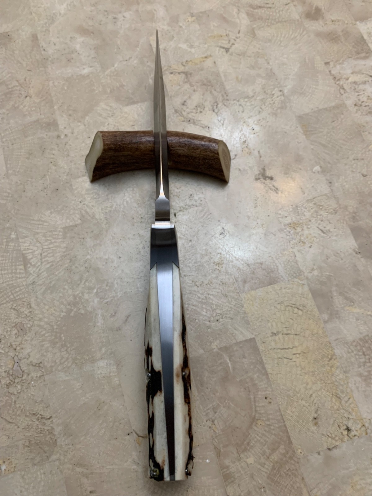 Bud Nealy , Knife makers Guild Member With leather Sheath, Case,Beautiful Knife.