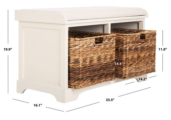 Safavieh FREDDY STORAGE BENCH, Reduced Price 2172782781 AMH5736D