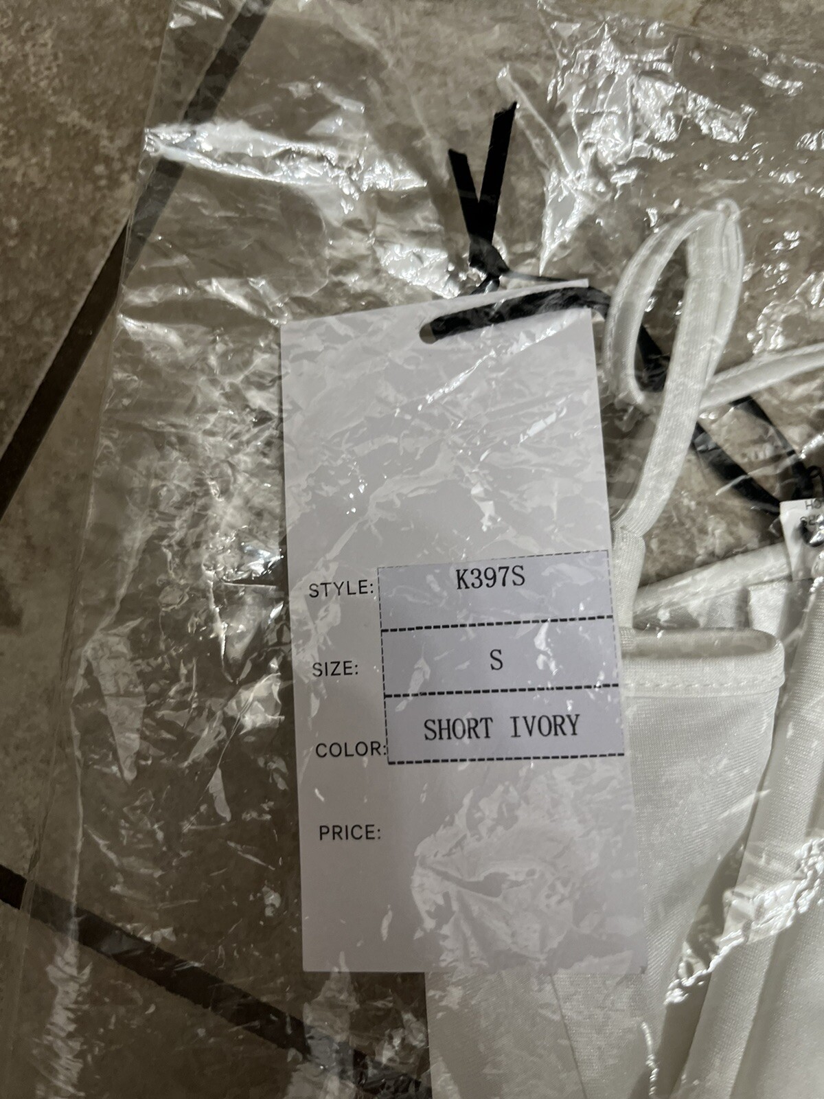 Unique Vintage Short Ivory Stretch Slip - Small NWT