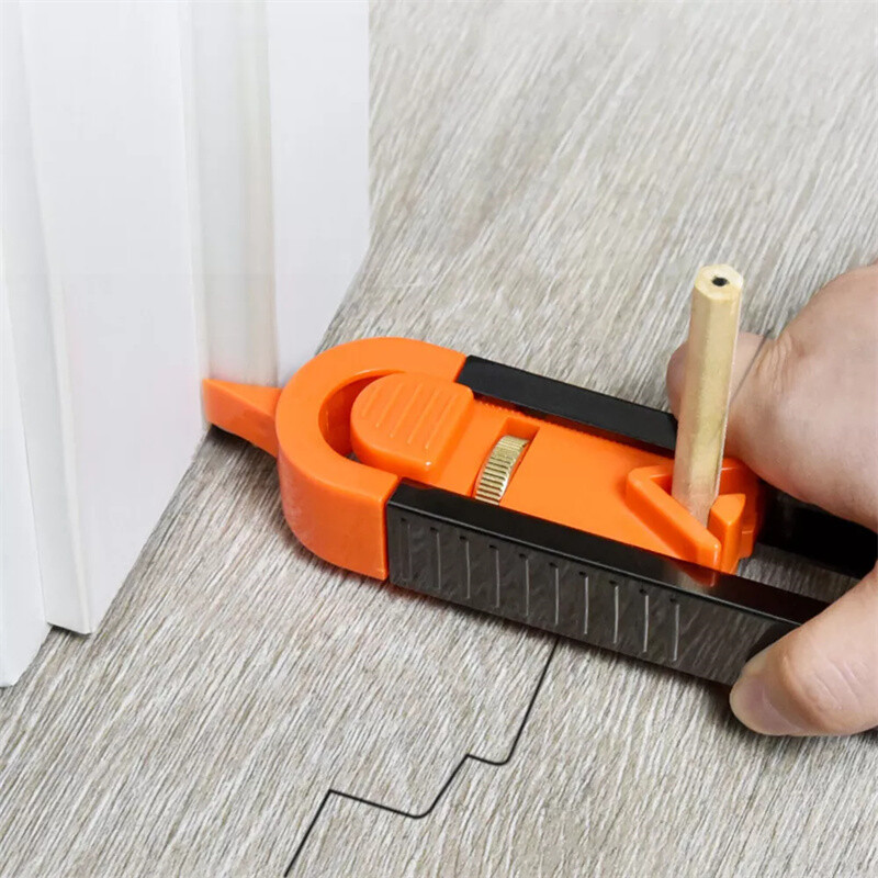 Profile Scribing Ruler Contour Gauge with Lock - Precise Scribe Tool Woodworking