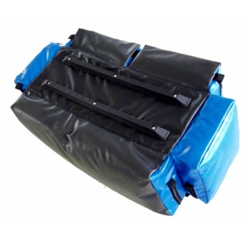 LINE2design Oxygen Bag - EMS EMT Deluxe Impervious O2 Bags with Straps - Blue