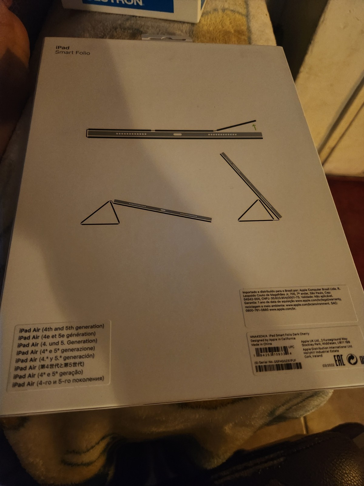 Official Apple iPad Air 4th / 5th Gen 10.9" Smart Folio Cover Case DARK CHERRY