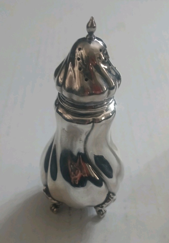 Vintage German 830 Silver Pair of Shakers Signed Deyhle Gebruder