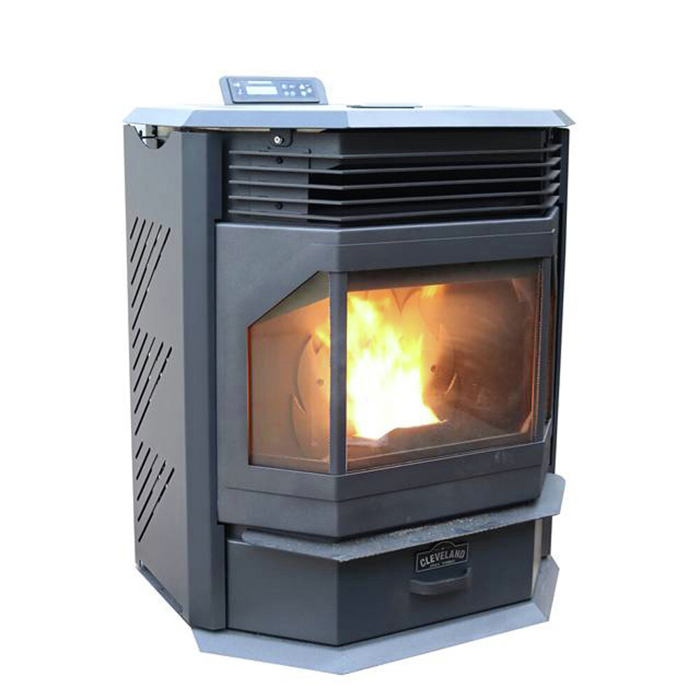 Cleveland Iron Works F500210 52,000 BTU BayFront Pellet Stove New