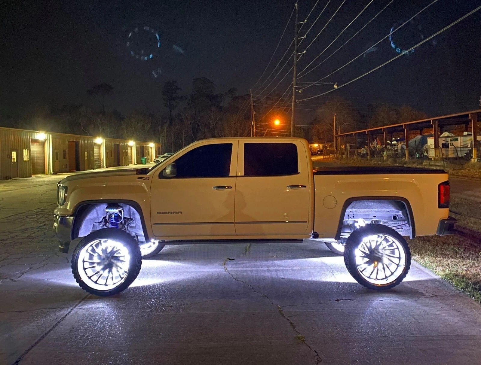 NEW Set 4x 17.5" PURE WHITE QUAD ROW Strobes Truck Car LED Wheel Rim Ring Lights