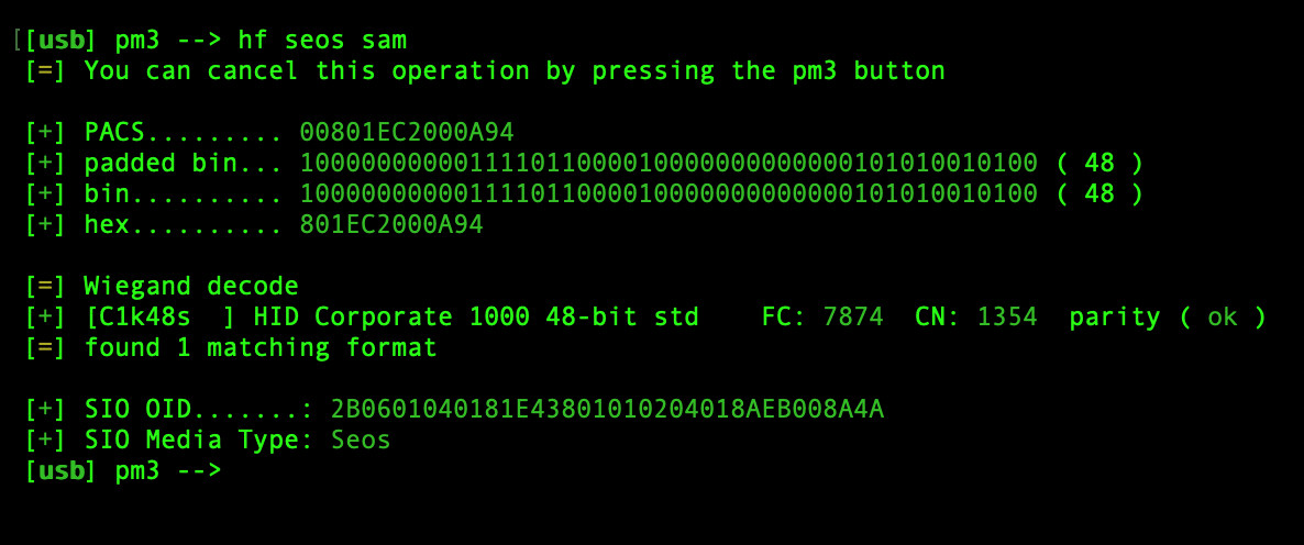 HID iCLASS SEOS 5006PGGMN