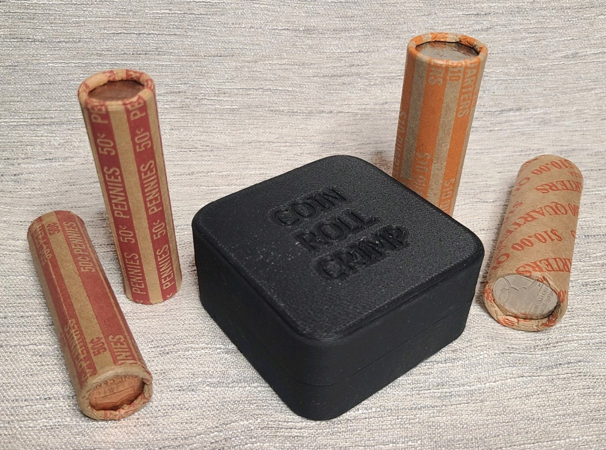 10 piece Coin Roll End Crimp Set with Steel crimp tabs. Includes 1/4" drive bit