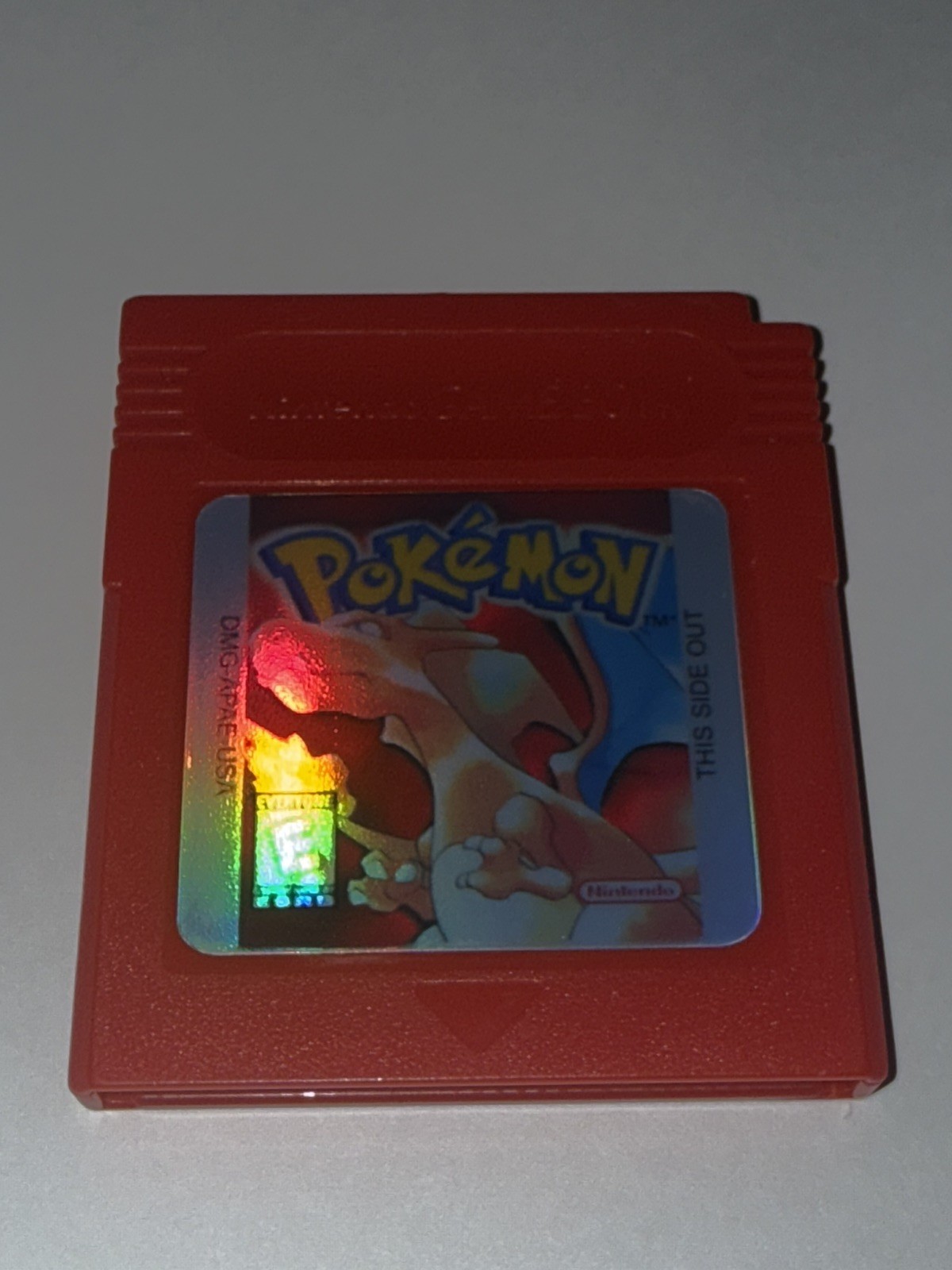 Replacement holographic Pokemon Red label
