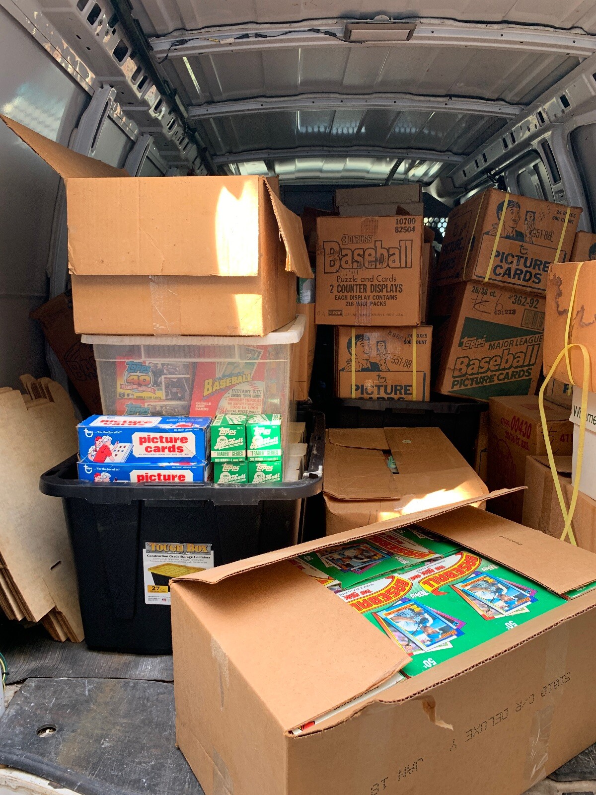 Old BASEBALL Cards - Huge Bulk 100 cards Lot In UNOPENED VINTAGE PACKS