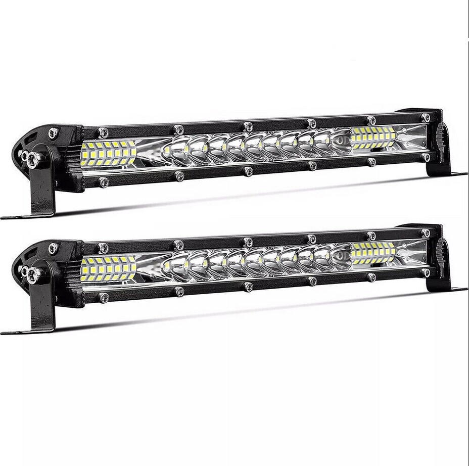 12'' inch LED Light Bar Spot Flood Combo for Truck SUV ATV Jeep Offroad Driving