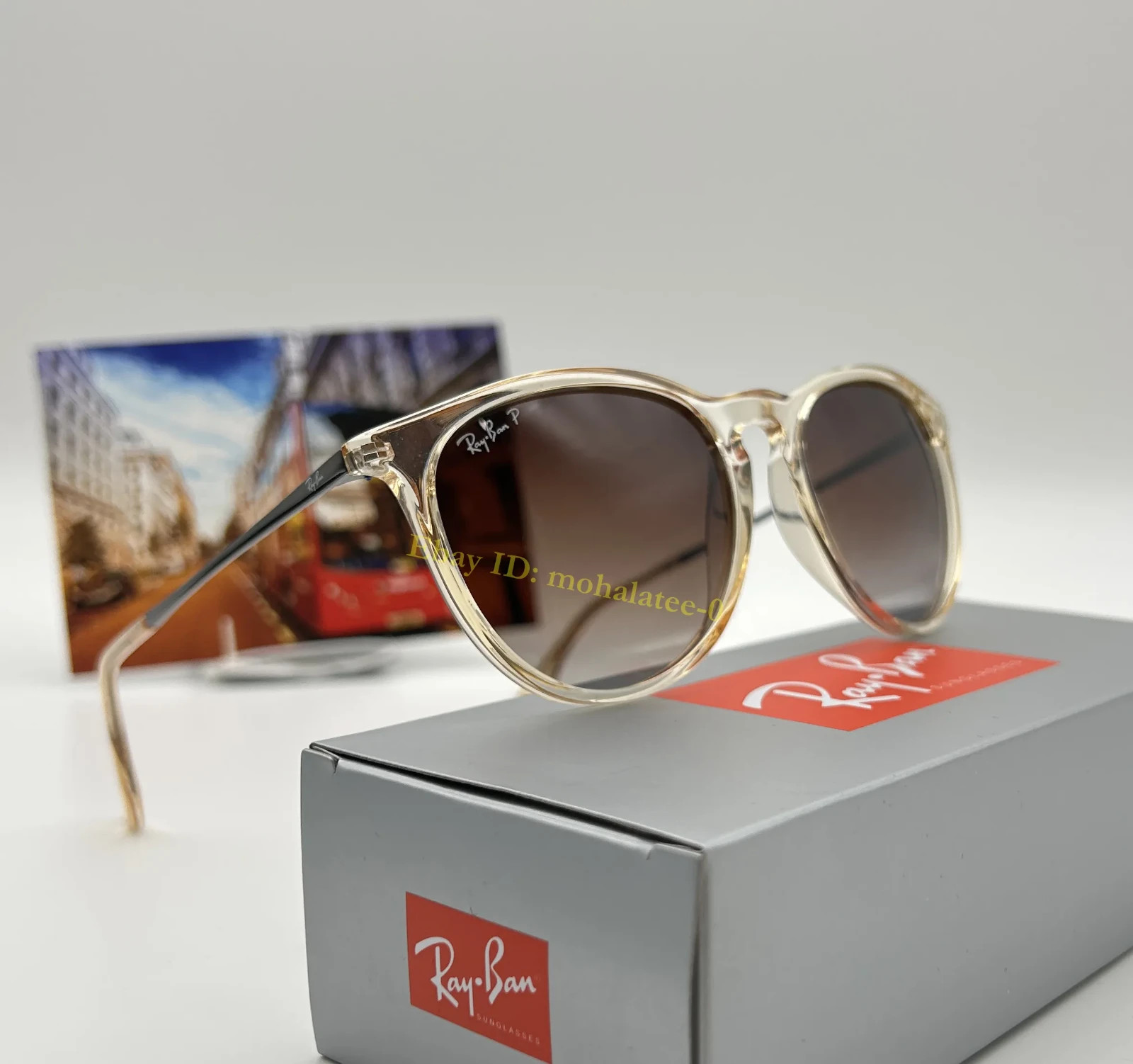 *New* Ray-Ban RB4171 Erika Polarized Sunglasses 6514/13 Brown Gradient UV400