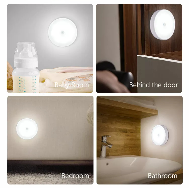 Rechargeable LED Motion Sensor Under Cabinet Closet Light USBCharge Kitchen Lamp