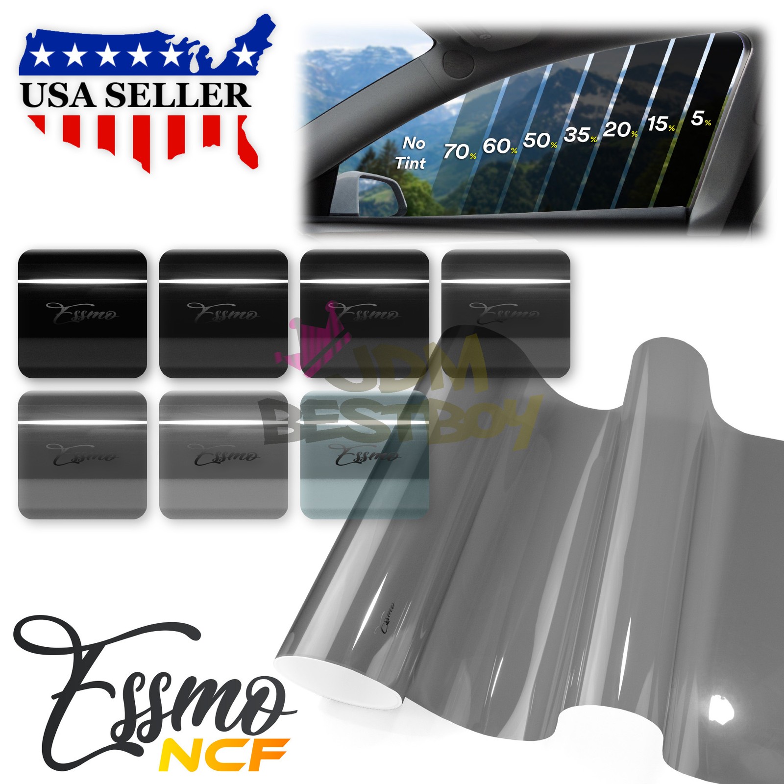 ESSMO Nano Ceramic Window Tint Film VLT UV Car Home Office Roll Heat Protection
