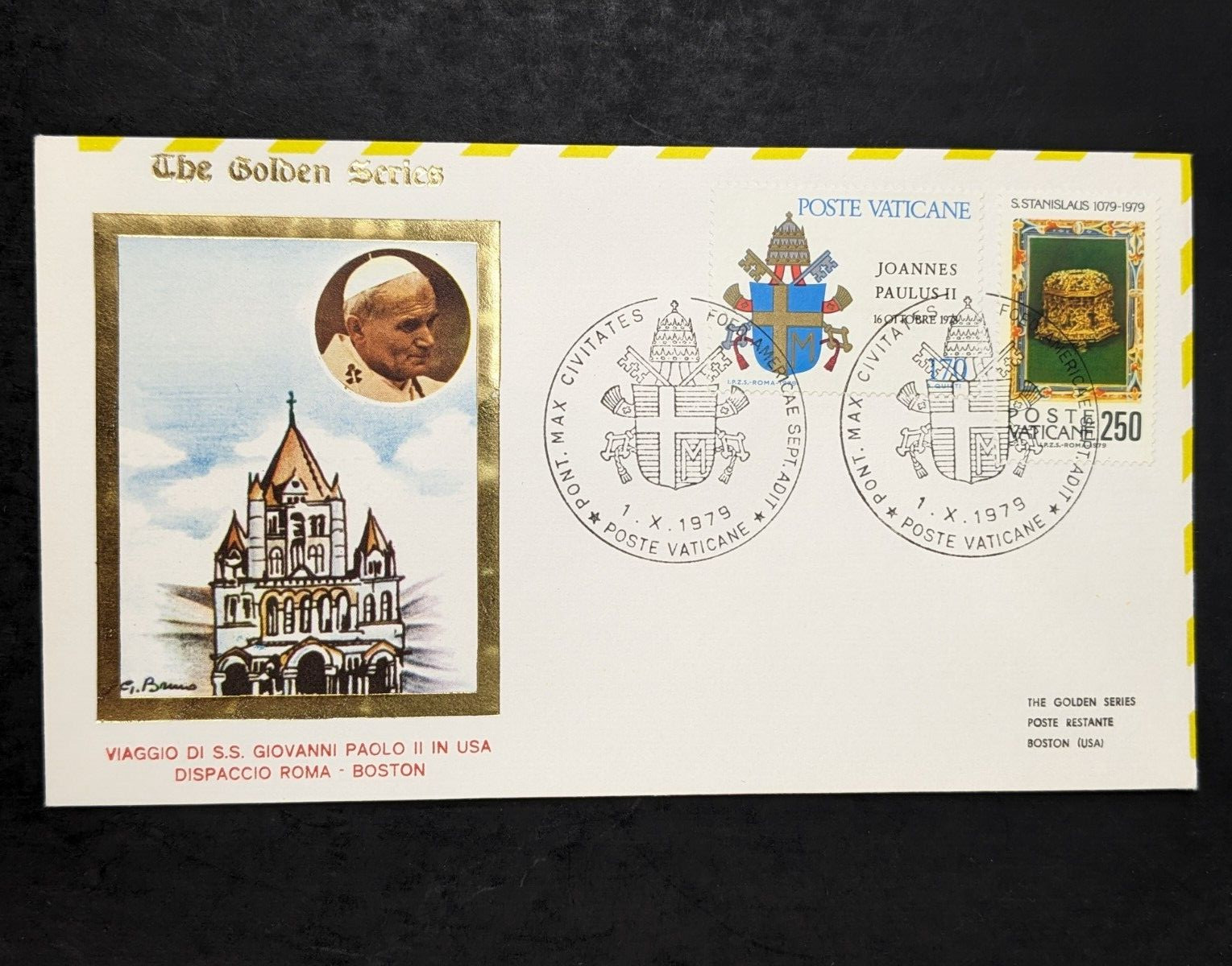 Pope John Paul II, The Golden Series Trip to Ireland, US & UN Covers