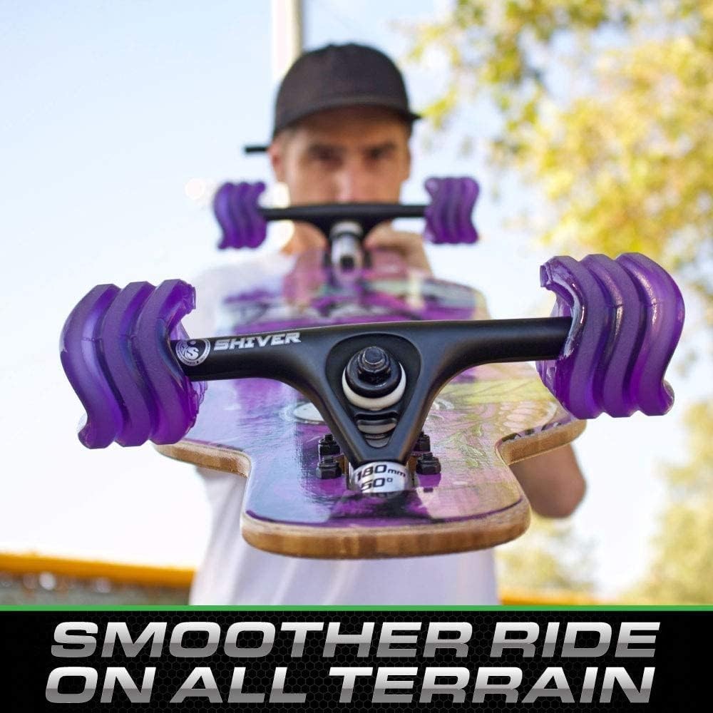 Shark Wheel Surreal - Skateboard Longboard / 70MM, 78A Green DNA Shark Wheels