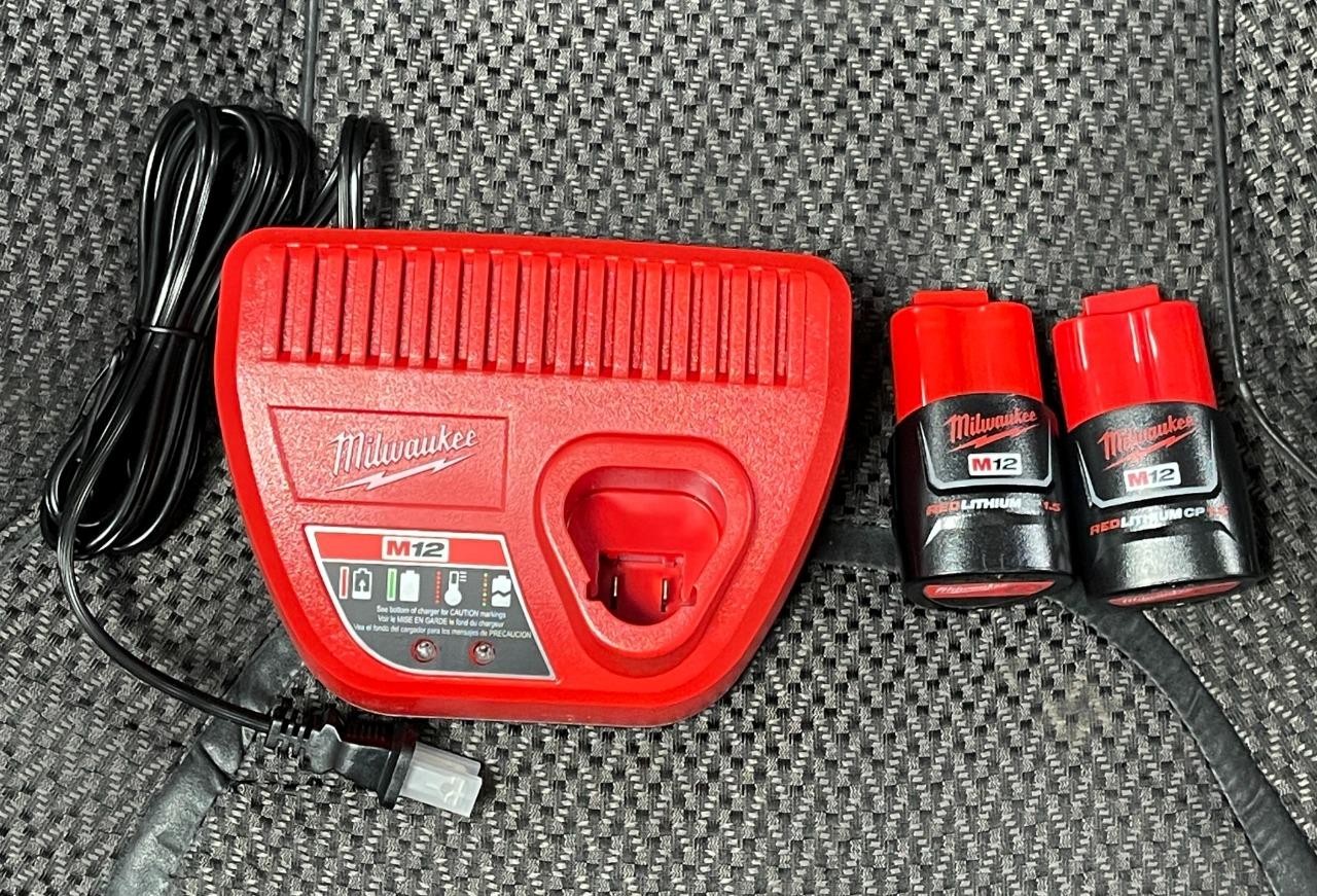 MILWAUKEE 2473-20 M12 FORCE LOGIC PRESS TOOL W/ BATTERIES & CHARGER- BRAND NEW.