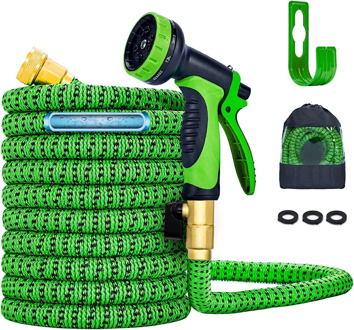 50FT 100FT 4X Stronger Deluxe Heavy Duty Expandable Flexible Garden Water Hose