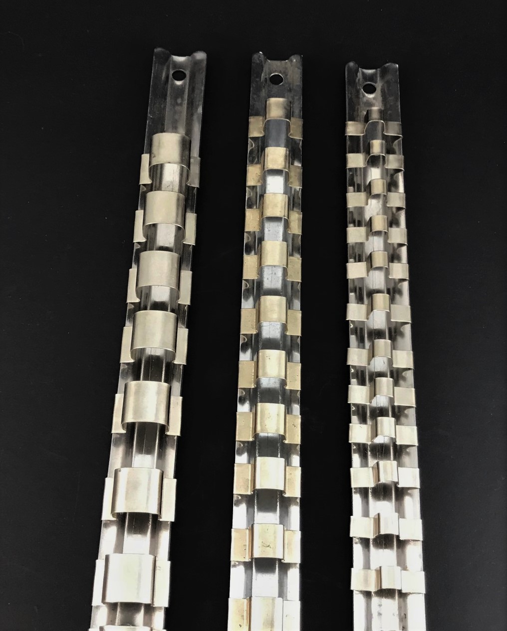 15pcs Socket Rails 1/4" 3/8" 1/2" 16 Clip On Rail Tool Organizer Storage US SHIP