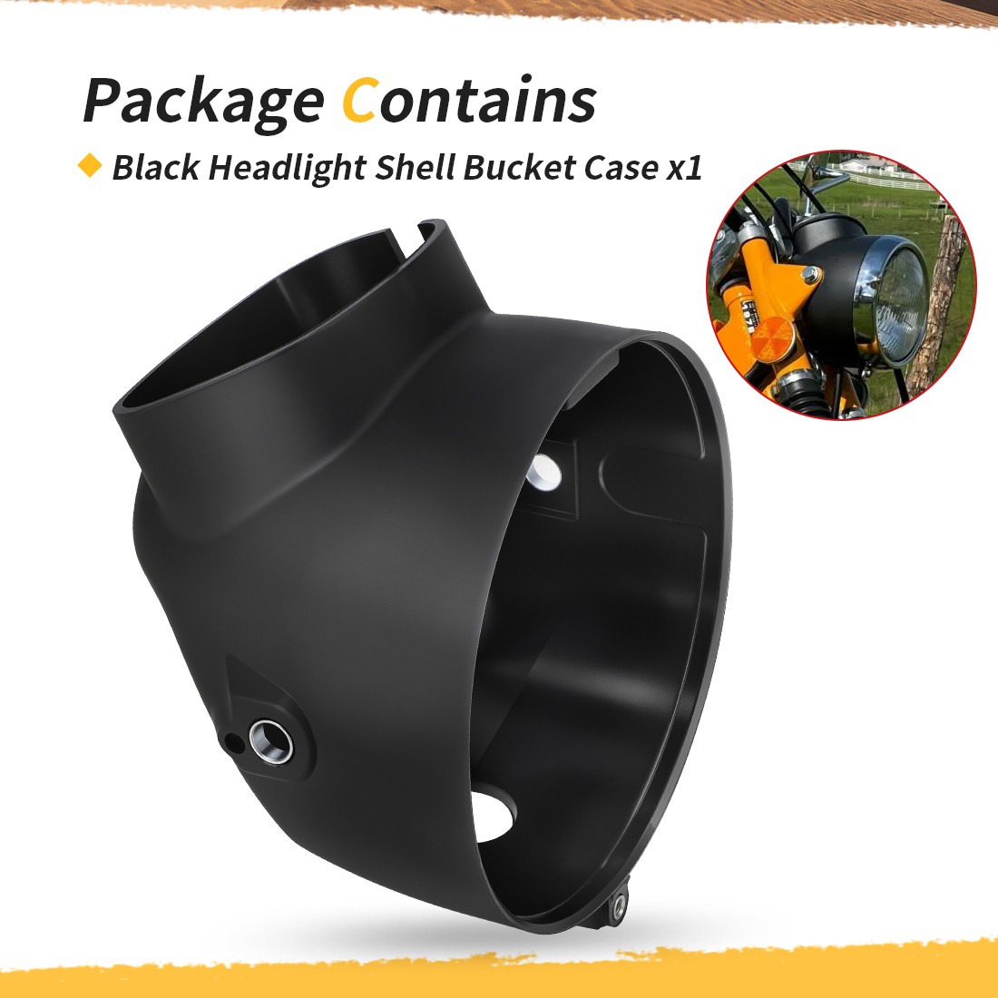 Headlight Shell Bucket Case For Honda CT90 CT110 Trail 90 & 110 61301-102-701ZA