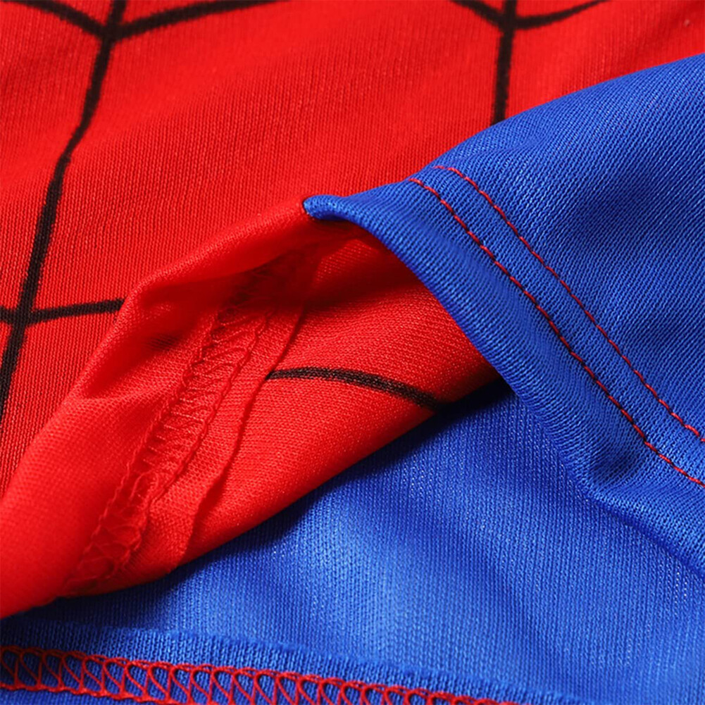 Kids Boys Spiderman Fancy Dress Jumpsuit Cosplay Costume Party Bodysuit 3-7 Age