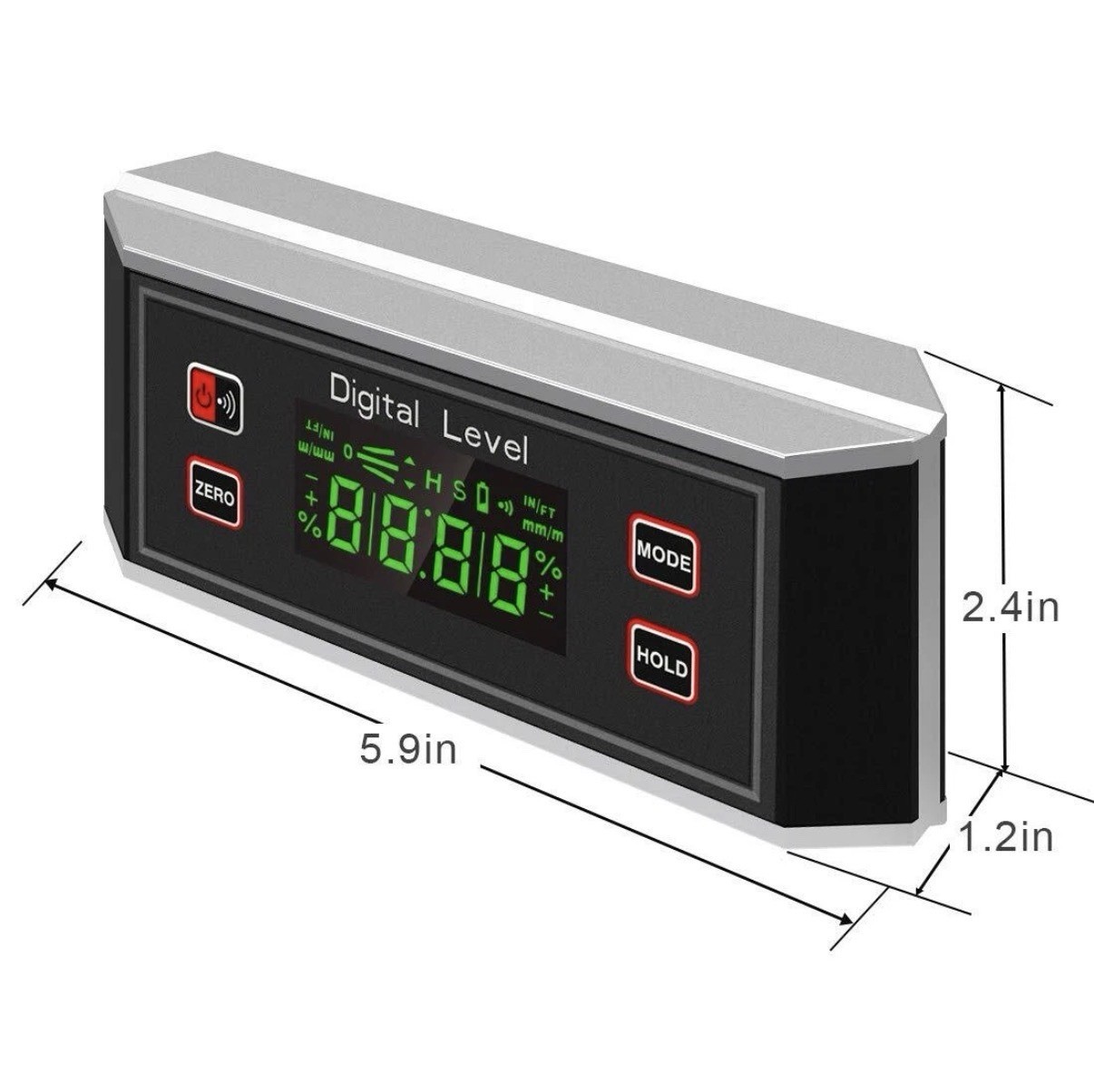 4.7 Inch Digital Level / Protractor Inclinometer Angle Finder NEW