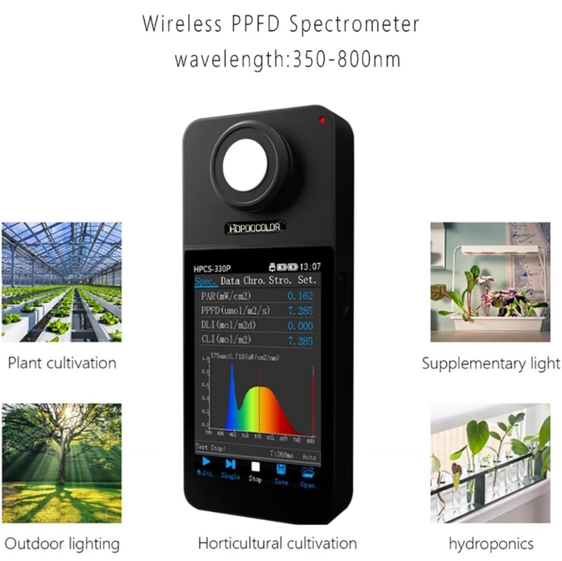 Hopoocolor Model HPCS-330P Wave 350-800nm