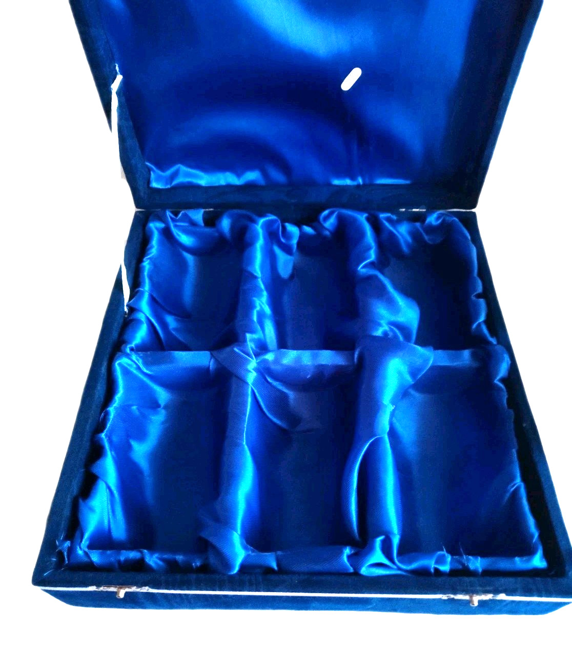 6 Polished Onyx Marble Stemmed Natural Stone 5" Wine Sherry Goblets Chalice Case