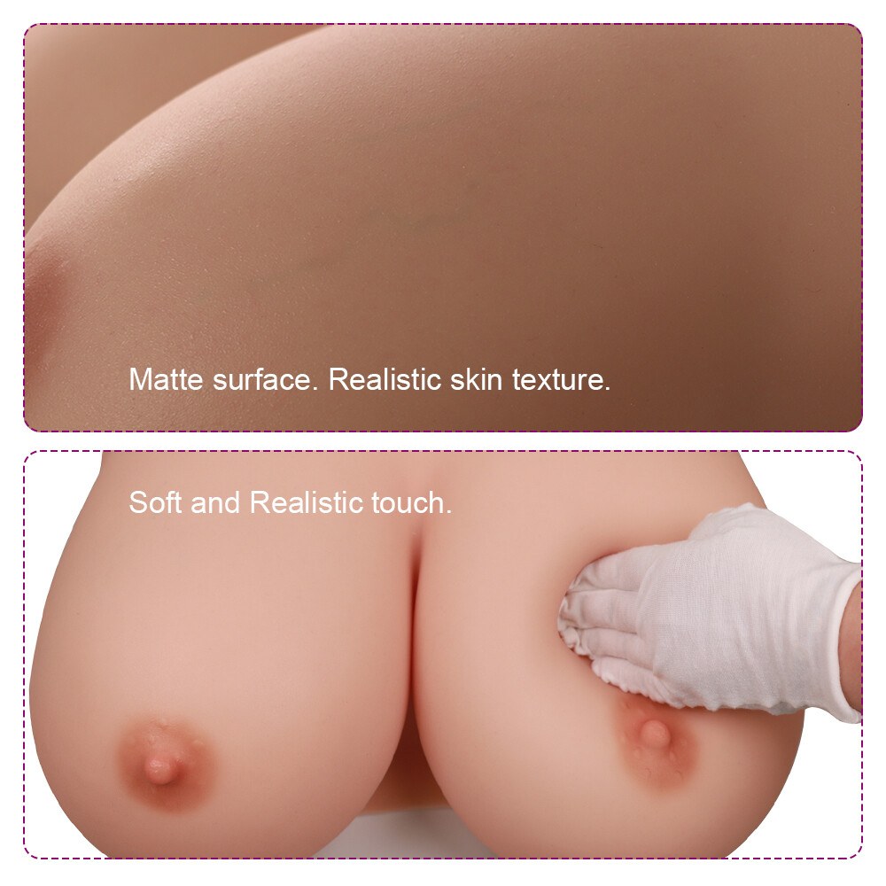 Realistic Silicone Breast Forms B-K Cup Fake Boobs Breastplate for Crossdresser