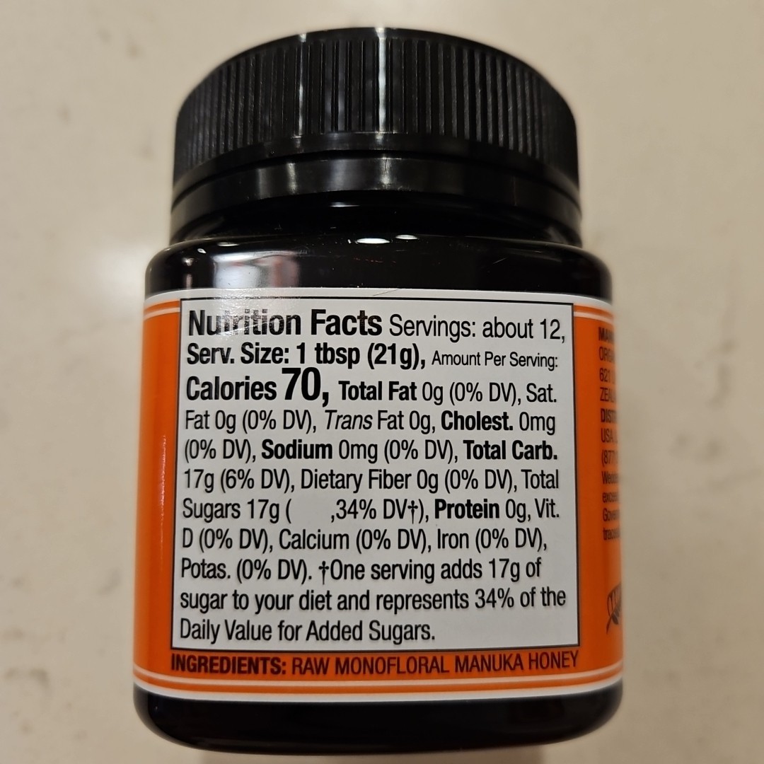 Wedderspoon New Zealand Raw Manuka Honey KFactor 16+ 8oz Exp 2027+