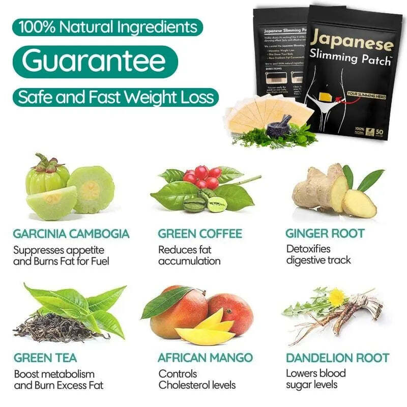 Japanese Shaping Slimming Patch Belly Abdomen Weight Loss Women Burning Fat USA