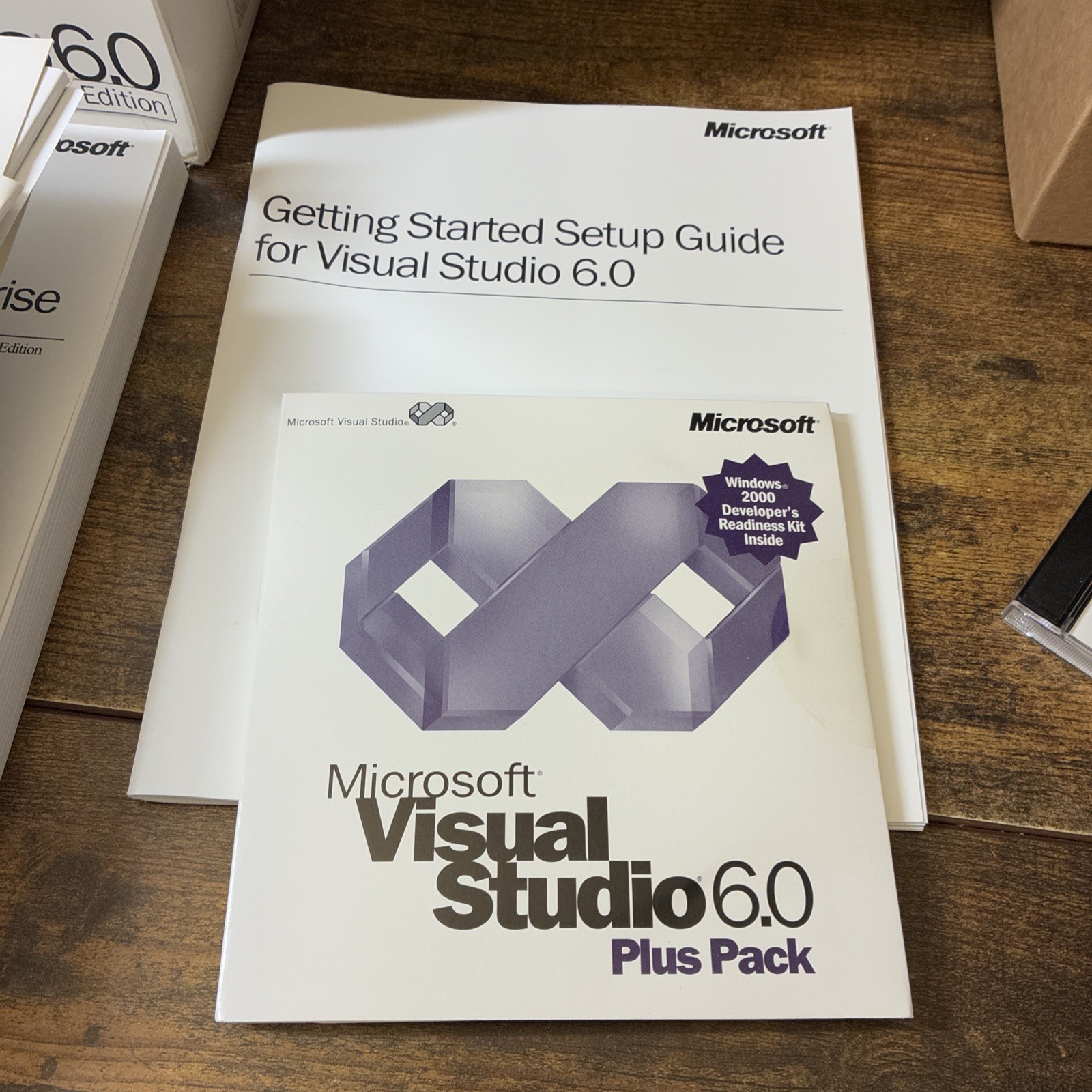 Microsoft Visual Studio 6.0 Enterprise Edition 628-00404 Retail Box Complete CIB
