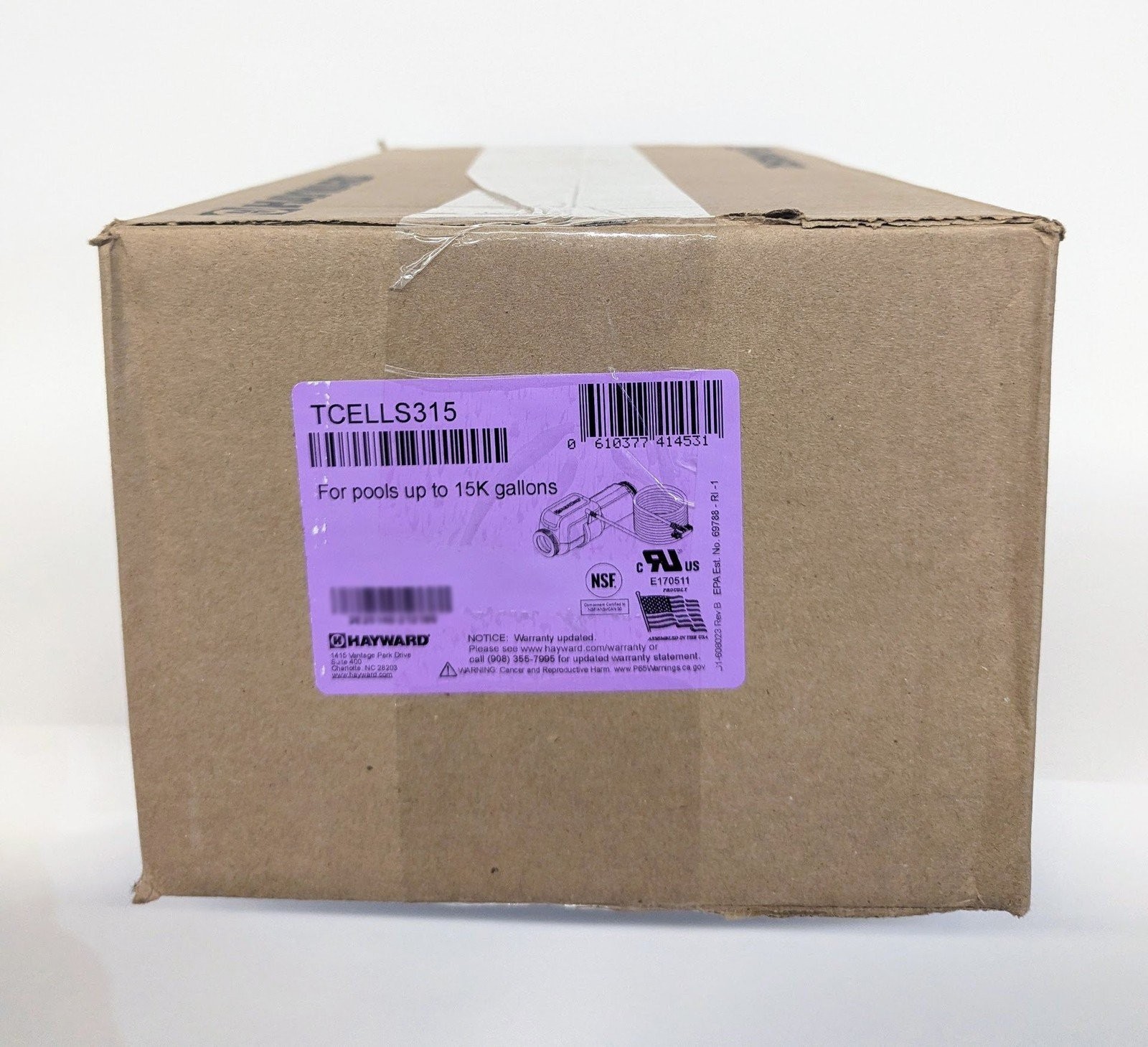 Hayward TCELLS315 TurboCell S3 Chlorination Salt Cell OEM - 15,000 Gallons