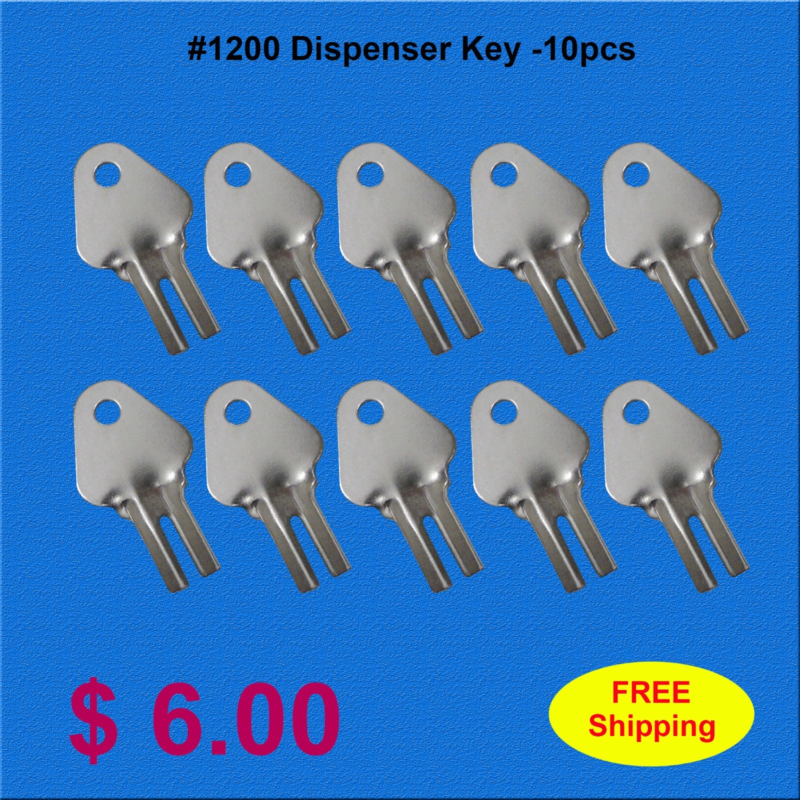 #1200 Paper Soap Dispenser Key  10 PCS