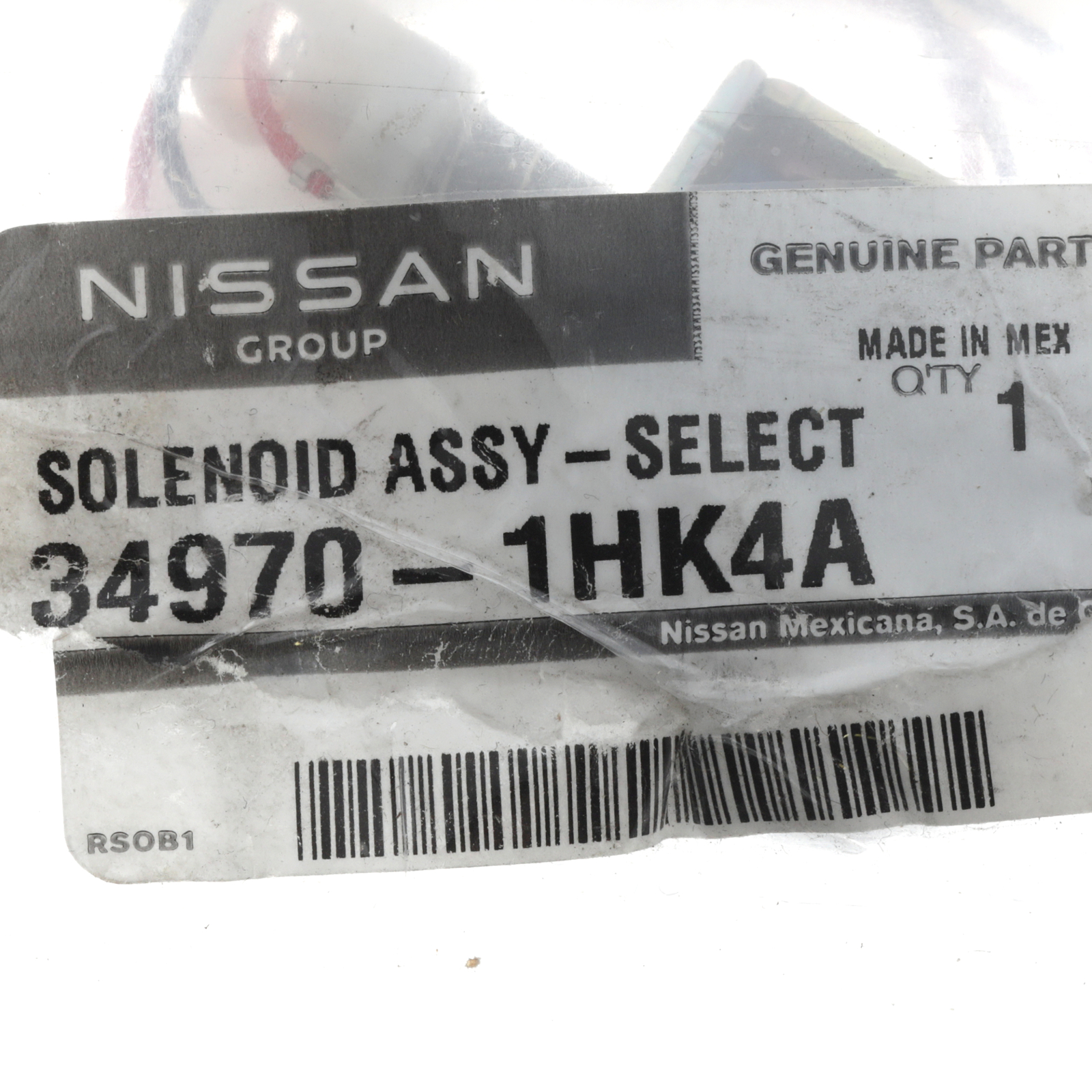 NEW OEM Nissan 2013-2019 Versa VersaNote Shift Interlock Solenoid 34970-1HK4A